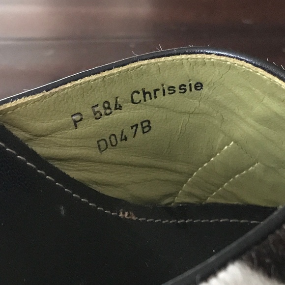 COACH CHRISSIE ZEBRA WEDGES BROWN PREOWNED 7B - Picture 6 of 7